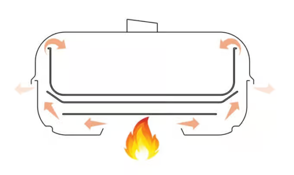 HAJKA Stove Top Oven - with baking plate for pizza